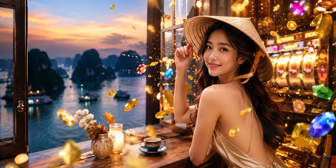 Trò chơi slot lấy cảm hứng từ Vịnh Hạ Long và nón lá truyền thống Việt Nam