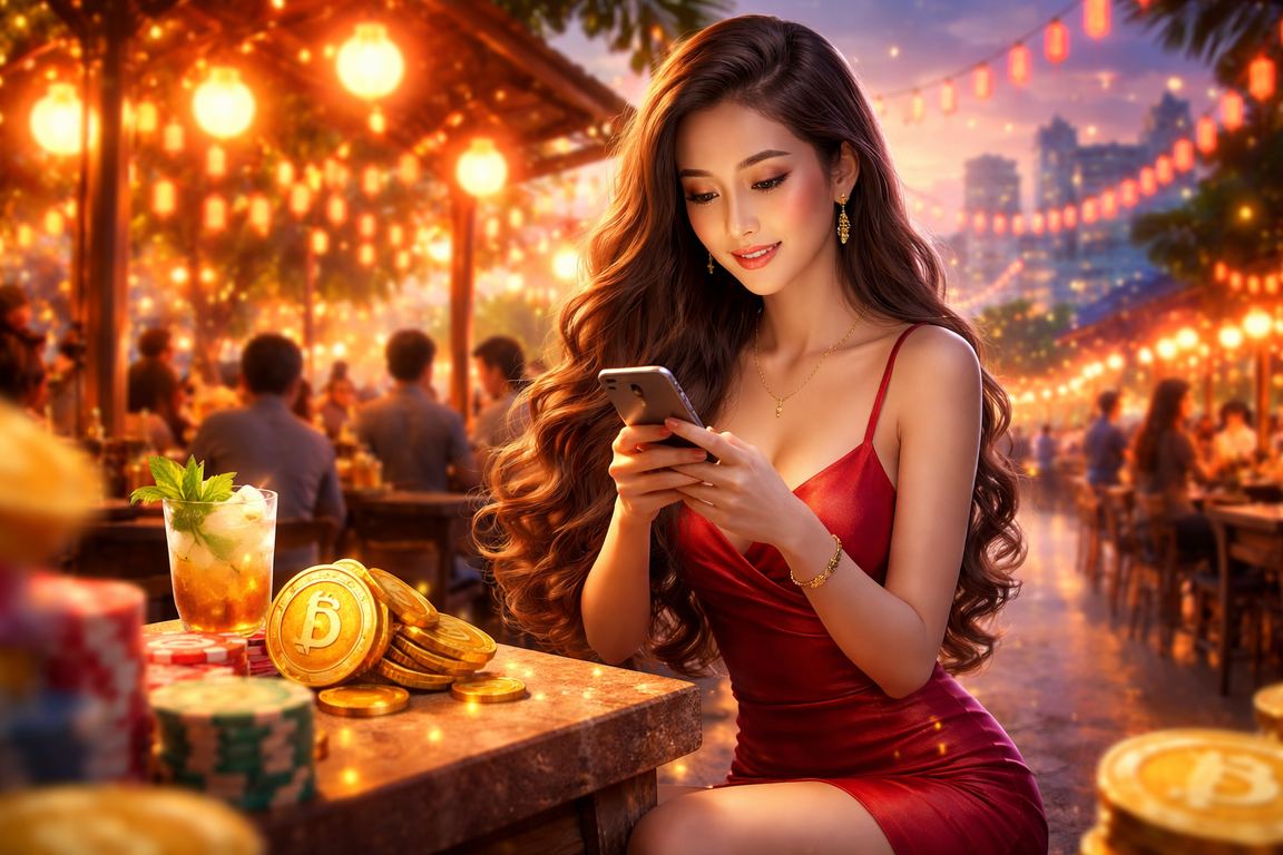Khung cảnh chợ đêm Ninh Bình với người dùng VIP trải nghiệm nền tảng fx3u